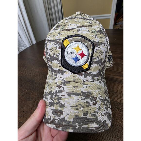 Pittsburgh Steelers New Era 9Twenty Camo WOMEN'S Adjustable Hat Cap EUC CLEAN - Picture 6 of 16